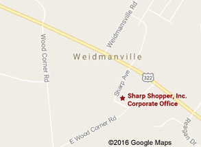 Sharp Shopper Grocery Outlet Corporate Office Map