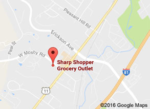 Sharp Shopper Grocery Outlet Harrisonburg Store Map