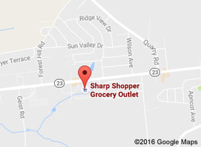 Sharp Shopper Grocery Outlet Leola Store Map