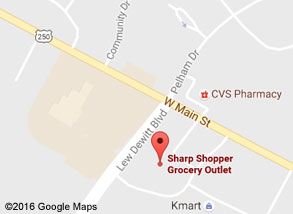 Sharp Shopper Grocery Outlet Waynesboro Store Map